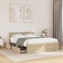 Lovos rėmas 2 pcs Sonoma 137 x 188 cm Apdirbta mediena