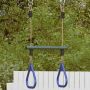 Vaikiška trapecijos juosta su gimnastikos žiedais, mėlyna/žalia