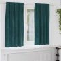 Užtemdymo užuolaidos 2 pcs Tamsiai žalia 140 x 175 cm Aksomas