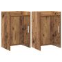 Naktiniai staliukai 2 pcs Sendintos medienos 40 x 30 x 60 cm