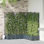 Sodo vazonas 5 pcs Šviesiai Pilka 120 x 120 x 125,5 cm Plienas
