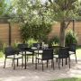 Sodo valgomojo komplektas 7 pcs Juoda