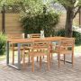 Sodo stalas Pilka 160 x 80 x 75 cm Kietos akacijos mediena