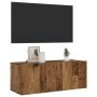 Sieninė TV spintelė, medienos, 80x30x30cm, apdirbta mediena