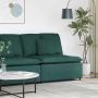 Modulinė sofa su pagalvėlėmis, tamsiai žalia, 100 cm