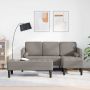 Sofos komplektas su pagalve 2 pcs Taupe Poliesteris