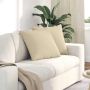 Sofa Pagalvės 2 pcs Kreminė 50 x 50 cm audinys