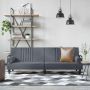 Sofa-lova su porankiais, tamsiai pilkos spalvos, aksomas