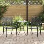 Sodo Kėdė 2 pcs Juoda 56 x 55 x 92.5cm Aliuminis