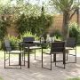 Sodo valgomojo komplektas 5 pcs Juoda