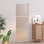 us durys, baltos, 76x201,5cm, matinis stiklas ir aliuminis
