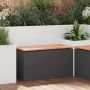 Sodo suolas Juoda 80 x 40 x 43 cm Plienas
