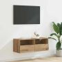TV sieninė spintelė Amatininkų ąžuolas 80 x 30 x 30 cm