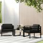 Vienvietė sofa su pagalvėlėmis, antracito spalvos, aliuminis