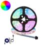 LED juosta 2 pcs Juoda ir permatoma 3000 mm Varis ir plastikas