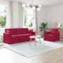 Sofos komplektas 2 pcs Vyno raudona 198 x 78 x 80 cm Aksomas