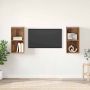 TV spintelių komplektas 2 pcs Senovinis medis 37 x 37 x 72 cm