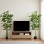 Dirbtinis bambuko medis 2 pcs Žalia 45 x 18 x 175 cm