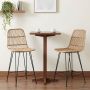 Baro taburetė 2 pcs Natūrali 44 x 54 x 96 cm Ratana ir Plienas