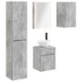 Vonios spintos komplektas 5 pcs Betono pilka