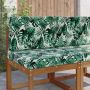 Lauko sofa pagalvėlė 2 pcs Lapų raštas Poliesteris