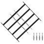 Saugumo grotelės langams su 4 kryžmėmis 3 pcs 43-74 cm