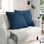 Sofa Pagalvės 2 pcs Mėlyna 80 x 80 cm audinys