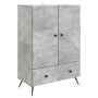 Kabalas Betono pilka 66 x 34,5 x 95 cm Apdirbta mediena