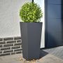 Sodo loveliai, 2vnt., antracito spalvos, 35x35x75cm, plienas