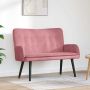 Dviejų vietų sofa Rožinė 115 x 61 x 87 cm Aksomas