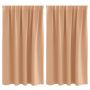Užuolaidos su žiedais, blokuojančios šviesą 2 pcs