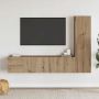 3 dalių sieninis televizoriaus spintelės komplektas Artisan Oak