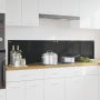 Virtuvės užpakalinė plokštė 2 pcs Juoda 90 x 40 cm