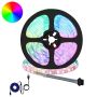 LED juosta 2 pcs Juoda ir permatoma 5500 mm Varis ir plastikas