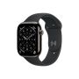 Apple Watch Series 11 GPS + Cellular 46mm Slate Titanium Case with Black Sport Band - M/L | Apple