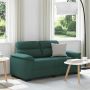 Dvivietė sofa, tamsiai žalia, 160x81x84 cm, audinys