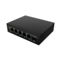 Lanberg Switch PoE 1xBT 3xAT SFP/ETH Din Unmanagment Fast Ethernet | ILFE-4P-1GE-1S-90