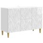 Kabalas Itin blizgi balta 89 x 34,5 x 60 cm Apdirbta mediena