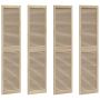 Spintelės durys su durimis 4 pcs Natūrali 201 x 2,1 x 49,5 cm