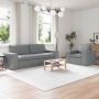 Sofa 2 pcs Šviesiai pilka 182 x 80 x 82 cm audinys