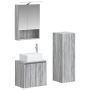 Vonios baldų rinkinys 4 pcs Pilka Sonoma