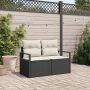 Sodo sofa su pagalve su saugykla 120 x 62 x 69 cm poliratanas