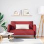 Loveseat sofa, vyno raudona, 110cm, dirbtinė oda