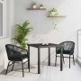 Sodo valgomojo komplektas 3 pcs Juoda