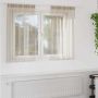 Voile Užuolaida 2 pcs Smėlio 140 x 140 cm Poliesteris