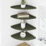Plūduriuojanti lentyna 4 pcs Alyvuogių žalia 30 x 30 x 2 cm