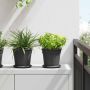 Apvalus gėlių vazonas 6 pcs Juoda Ø 17 x 14 cm Plastmasė