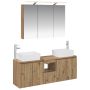 Vonios spintos komplektas 4 pcs Artisano ąžuolo