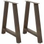 Valgomojo stalo kojelės, A formos, 2 vnt., 80x(72-73) cm, plienas