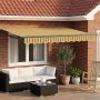Elektrinė ištraukiama pavėsinė Geltona, pilka ir balta